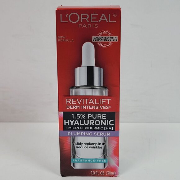 LOreal Paris Revitalift Derm Intensives 1.5% Pure Hyaluronic 1.0 Oz NIB - Picture 1 of 5